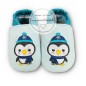 Mobile Preview: Lederpatschen mit einem Pinguin bestickt
