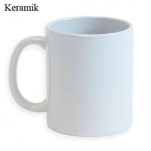 weiße Keramik Tasse