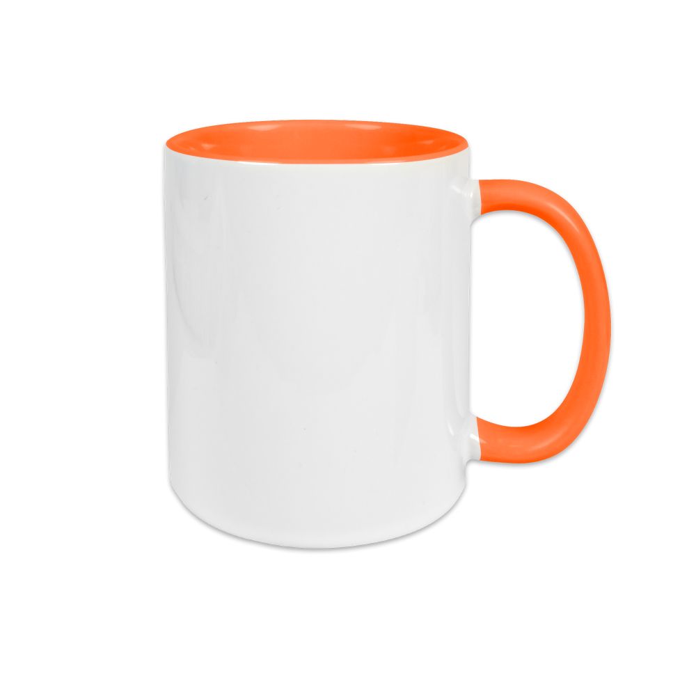 Keramik weiß/orange