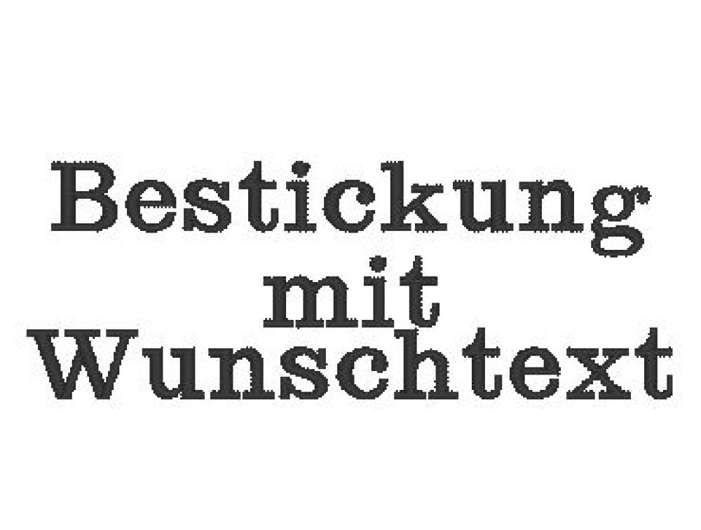 Bestickung mit Ihrem Wunschtext