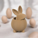 3D-Druck Hasendose im modernen Design – dekorative Aufbewahrungsdose mit Deckel und Hasenohren, ideal als Osterdeko