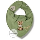 Halstuch mit einer Giraffe und Name personalisiert